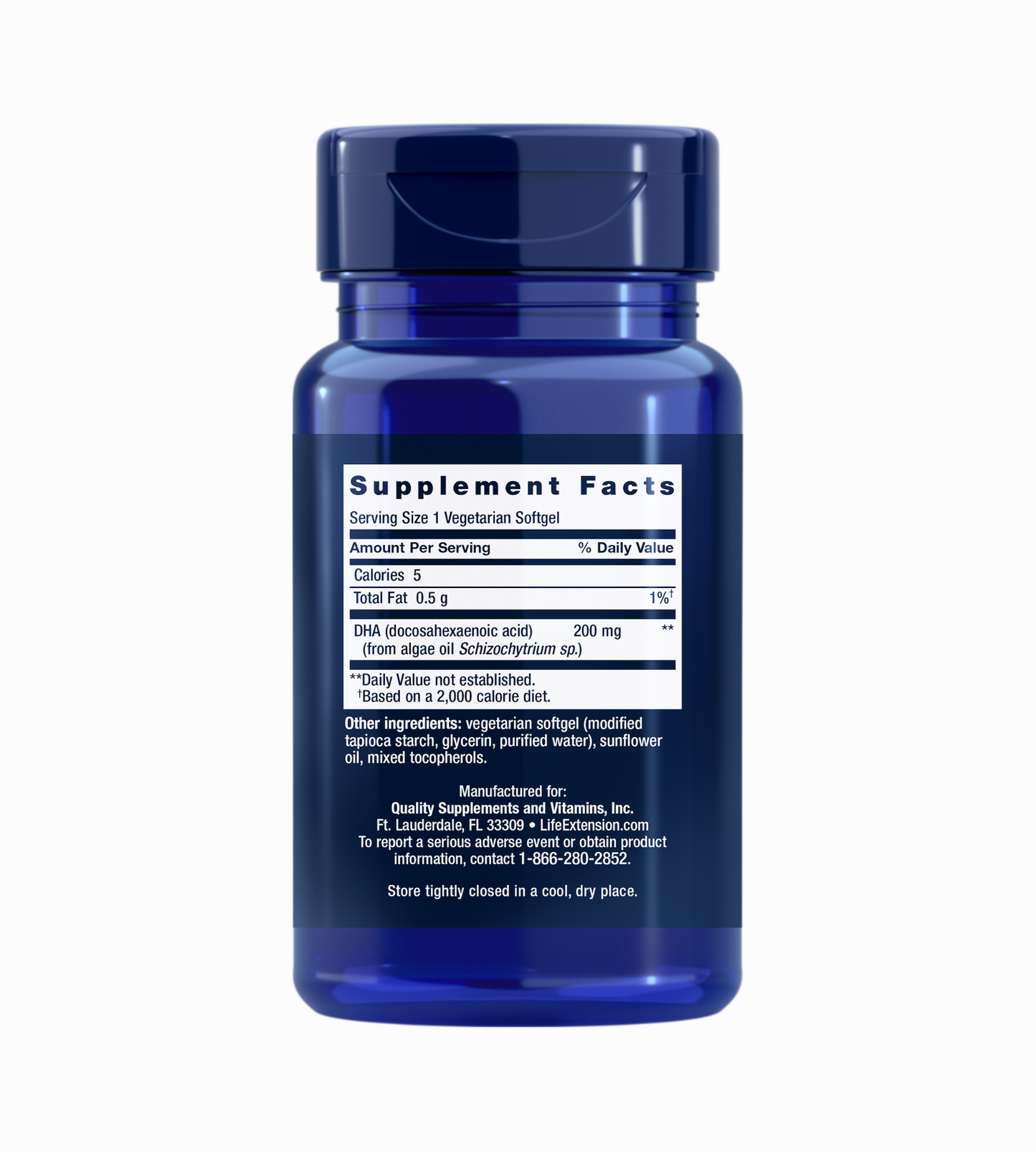 Augalinės kilmės Omega-3 DHA
